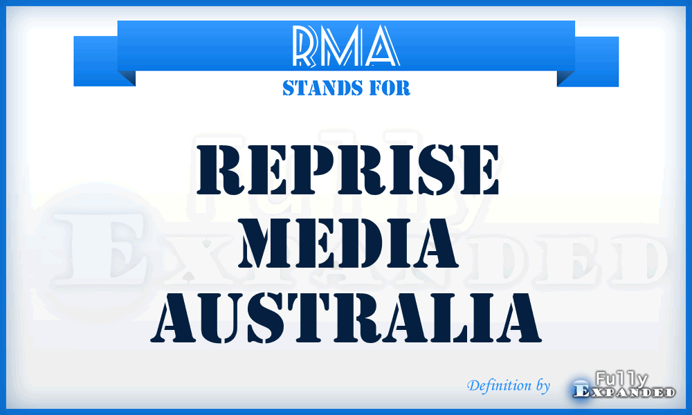 RMA - Reprise Media Australia