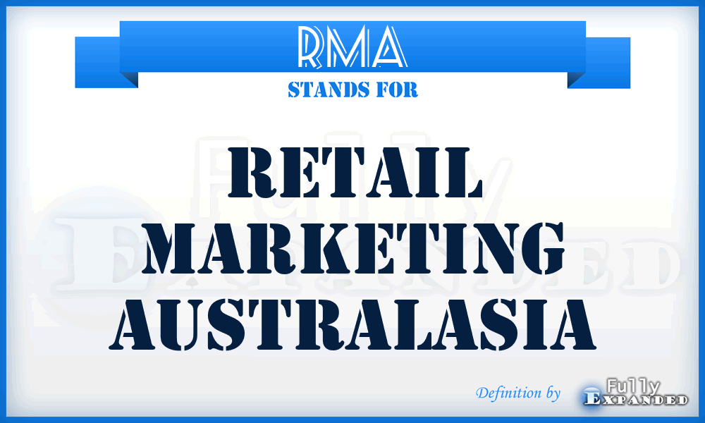 RMA - Retail Marketing Australasia