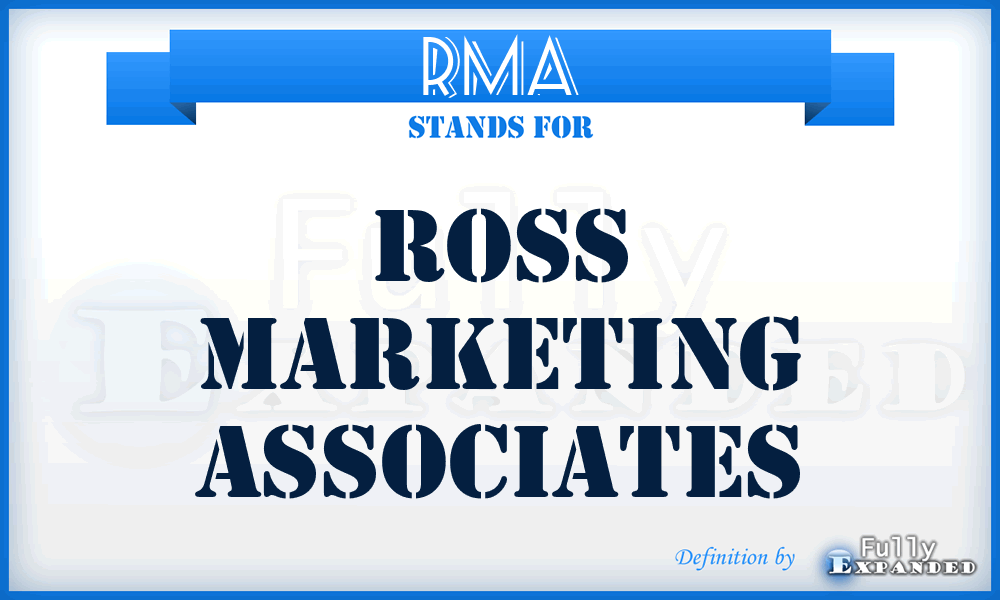 RMA - Ross Marketing Associates