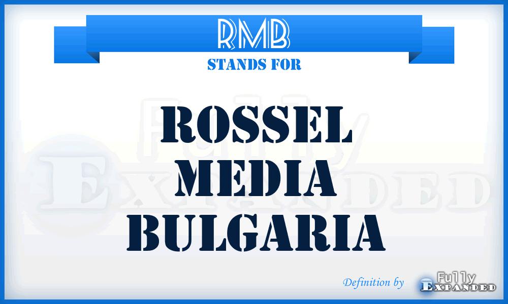 RMB - Rossel Media Bulgaria