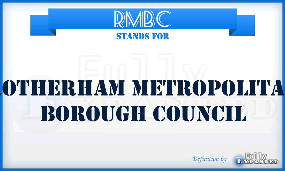 RMBC - Rotherham Metropolitan Borough Council