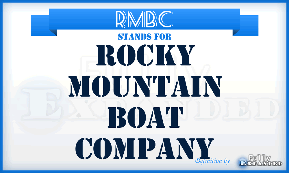 RMBC - Rocky Mountain Boat Company