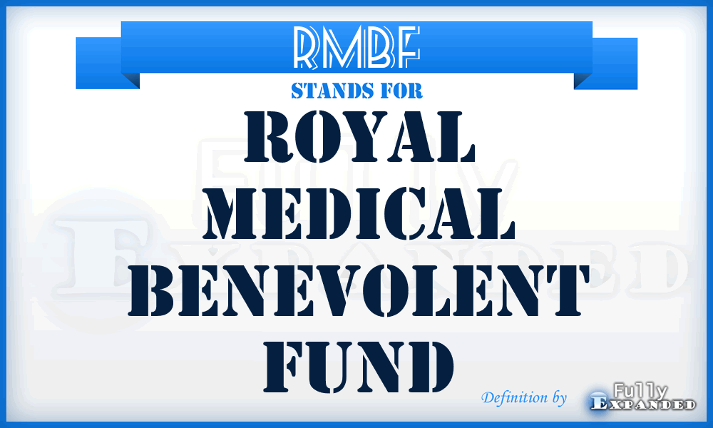 RMBF - Royal Medical Benevolent Fund