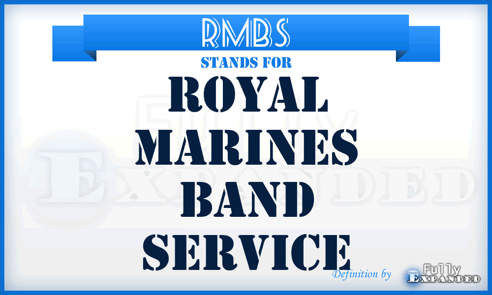 RMBS - Royal Marines Band Service