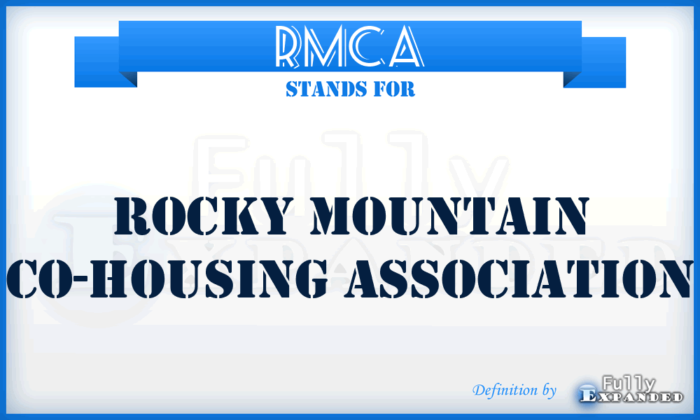 RMCA - Rocky Mountain Co-housing Association