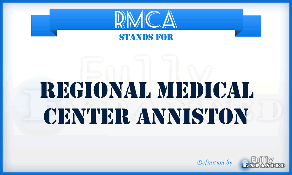 RMCA - Regional Medical Center Anniston