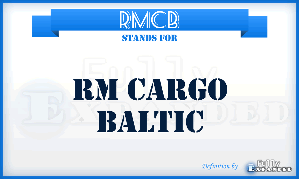 RMCB - RM Cargo Baltic