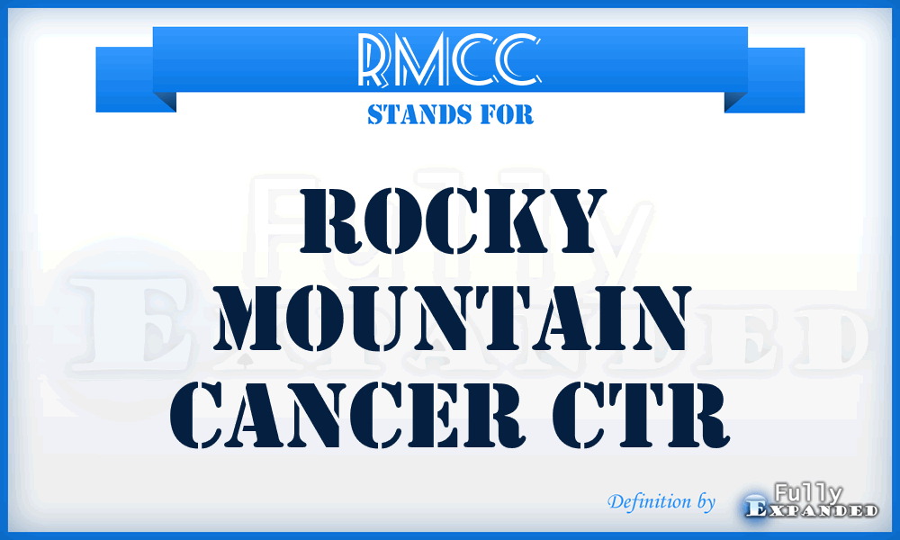 RMCC - Rocky Mountain Cancer Ctr