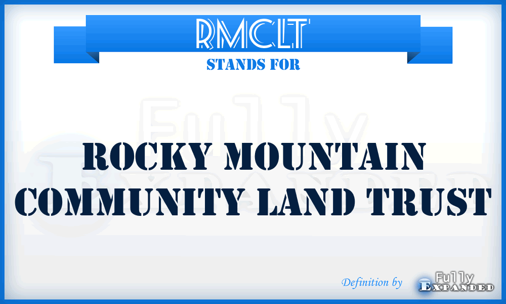 RMCLT - Rocky Mountain Community Land Trust