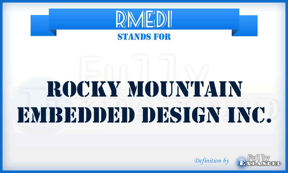 RMEDI - Rocky Mountain Embedded Design Inc.