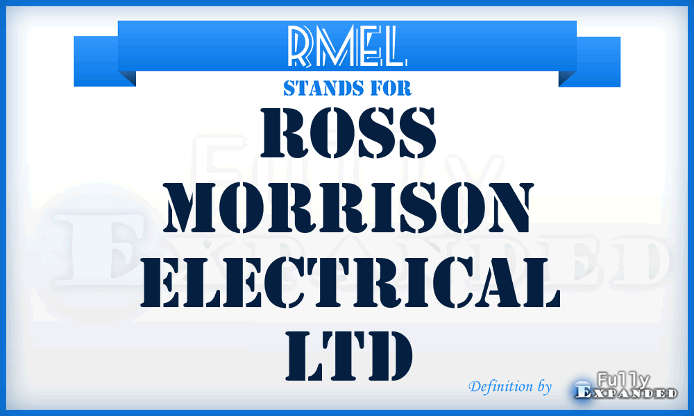 RMEL - Ross Morrison Electrical Ltd