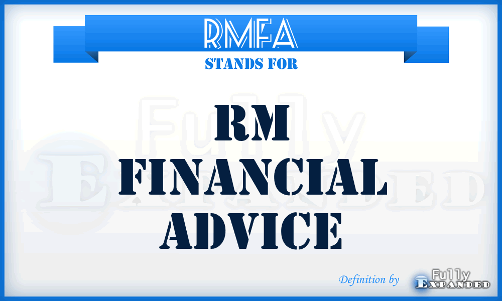 RMFA - RM Financial Advice