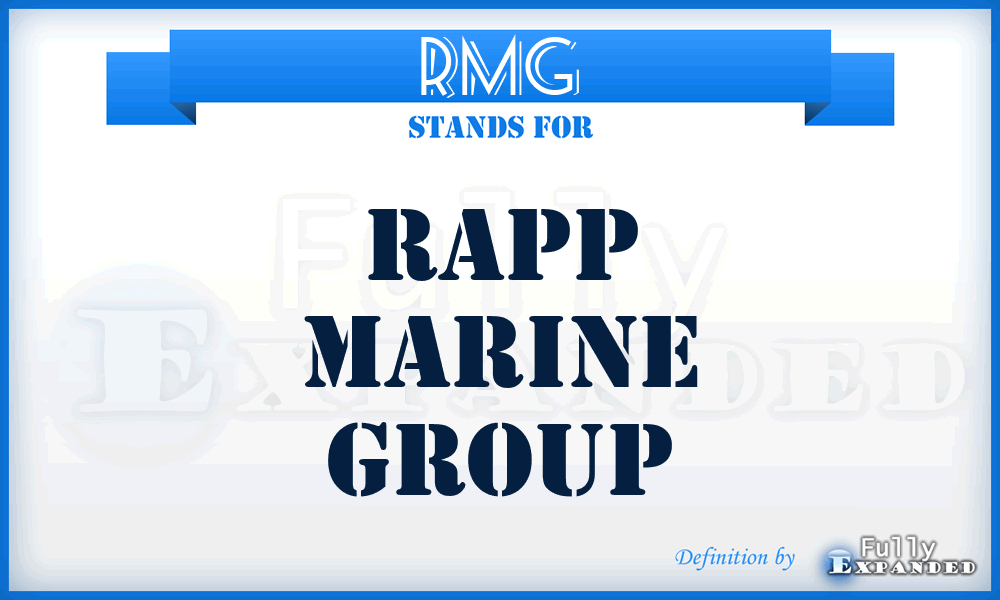 RMG - Rapp Marine Group