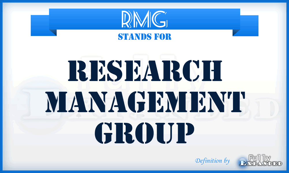 RMG - Research Management Group