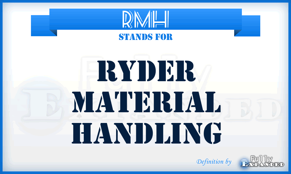 RMH - Ryder Material Handling