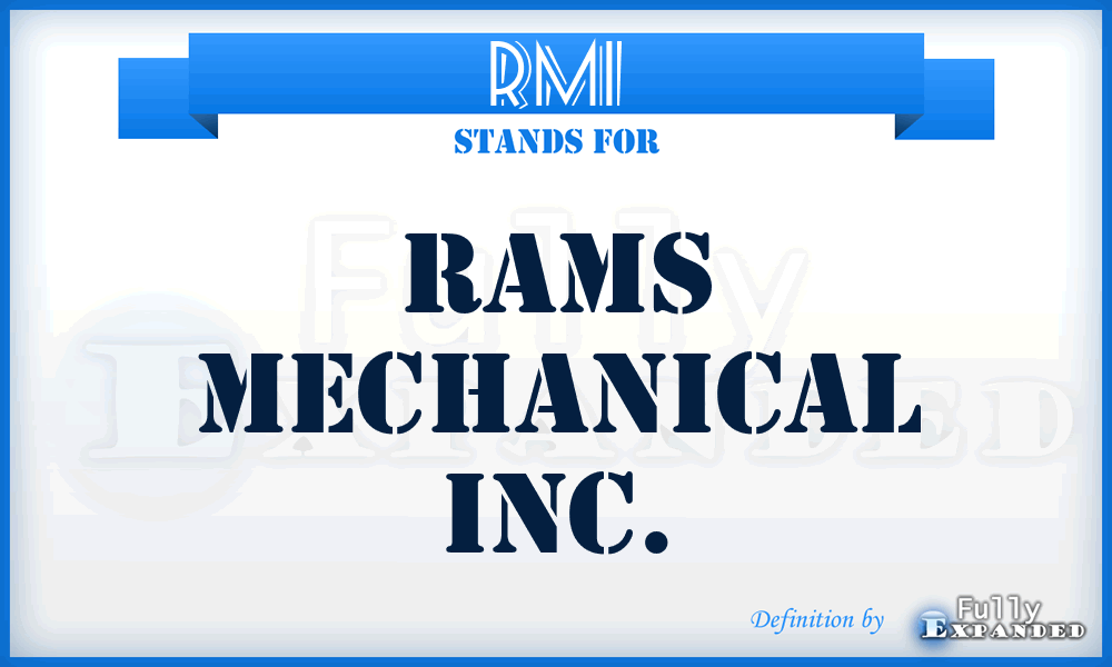 RMI - Rams Mechanical Inc.