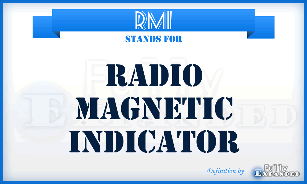 RMI - radio magnetic indicator