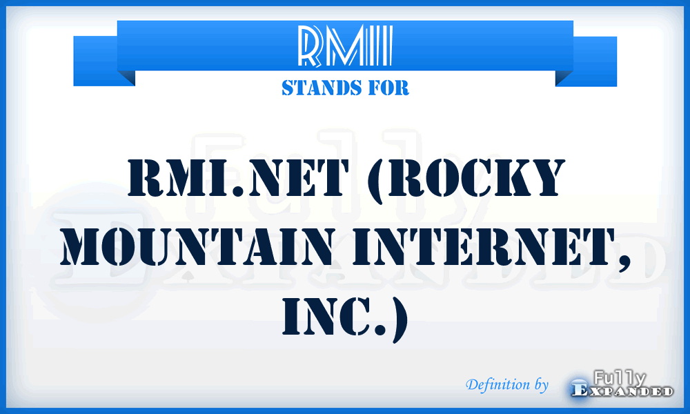 RMII - RMI.net (Rocky Mountain Internet, Inc.)
