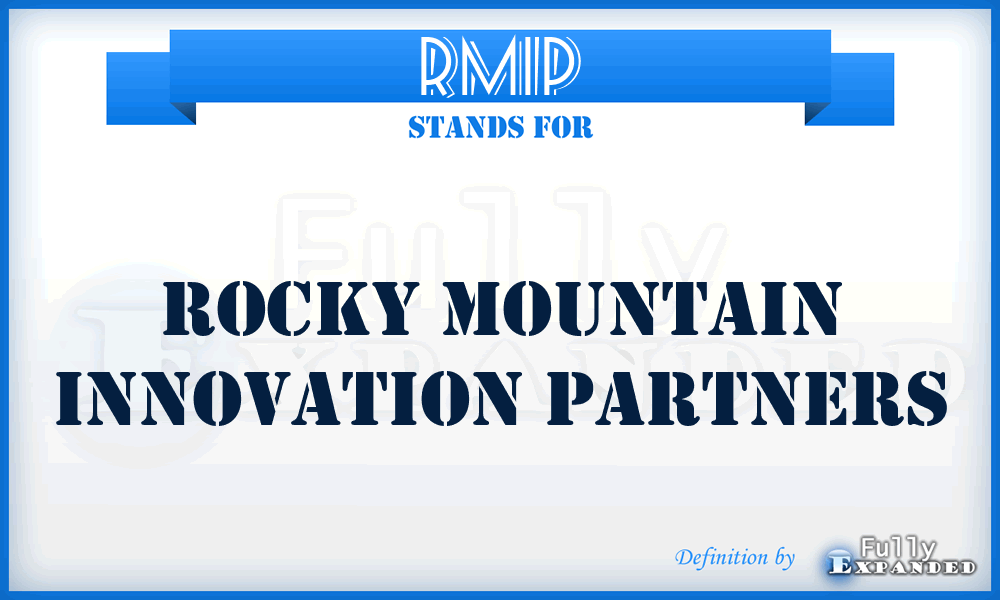 RMIP - Rocky Mountain Innovation Partners