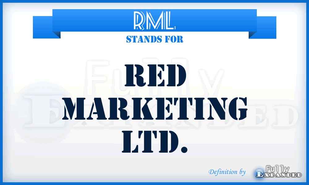 RML - Red Marketing Ltd.