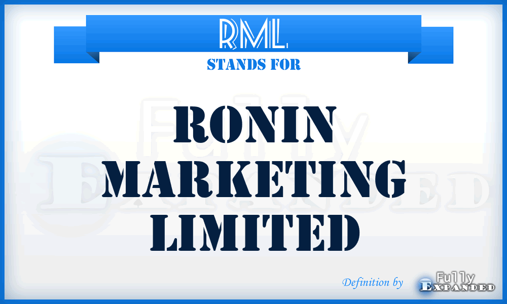 RML - Ronin Marketing Limited