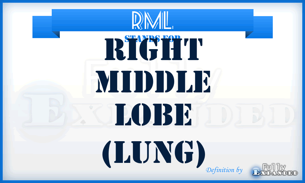 RML - right middle lobe (lung)