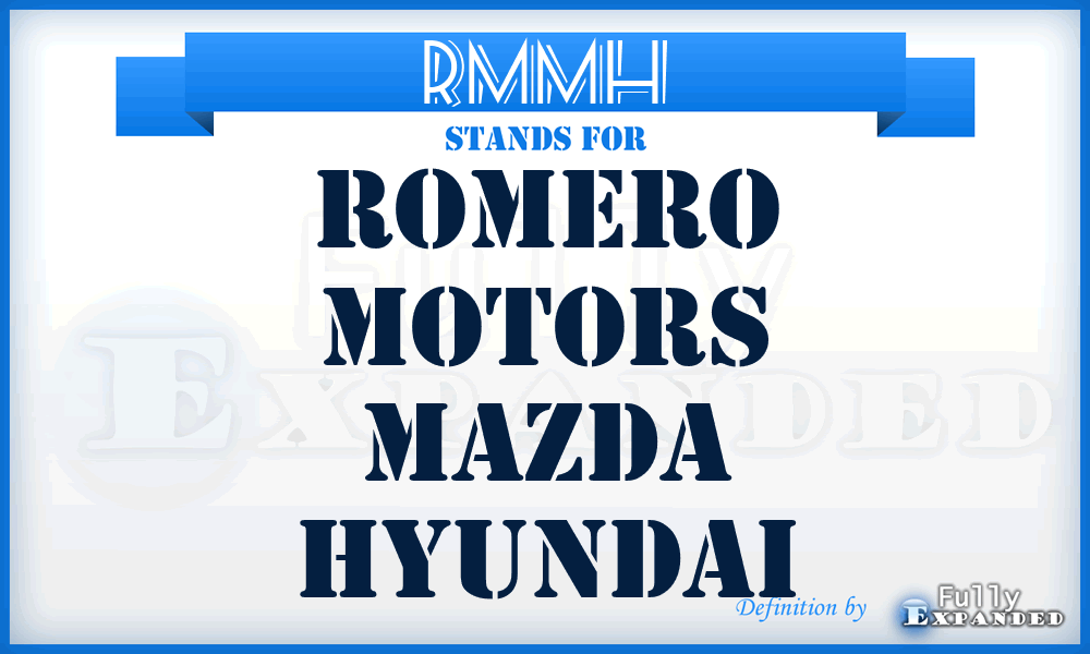 RMMH - Romero Motors Mazda Hyundai