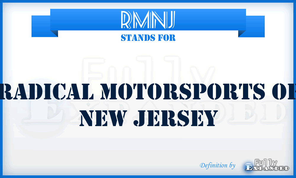 RMNJ - Radical Motorsports of New Jersey