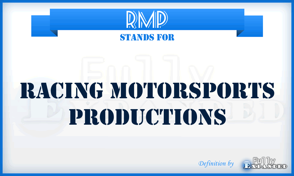 RMP - Racing Motorsports Productions