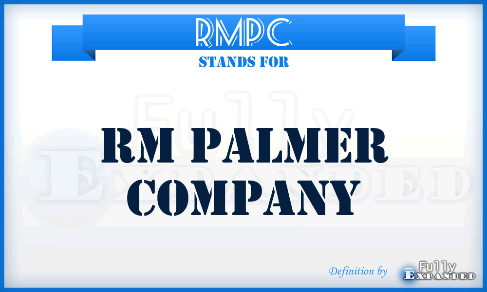 RMPC - RM Palmer Company