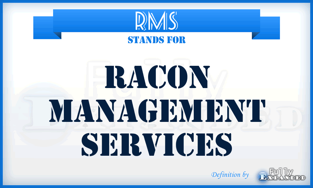 RMS - Racon Management Services