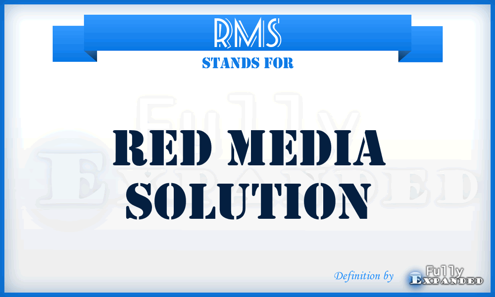 RMS - Red Media Solution