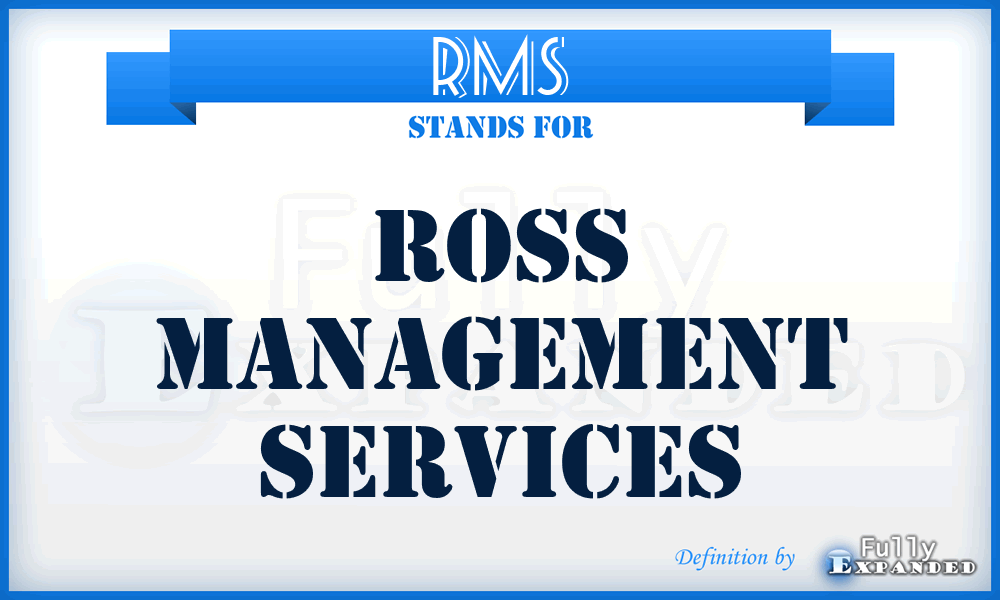 RMS - Ross Management Services