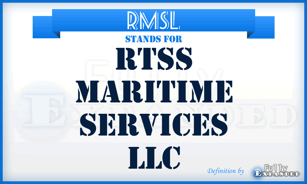 RMSL - Rtss Maritime Services LLC