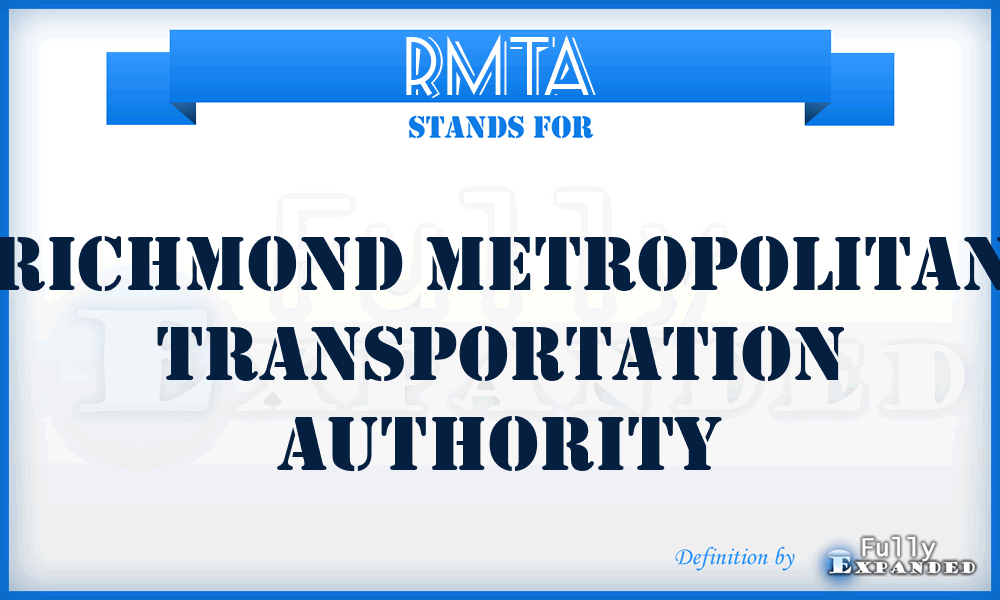 RMTA - Richmond Metropolitan Transportation Authority