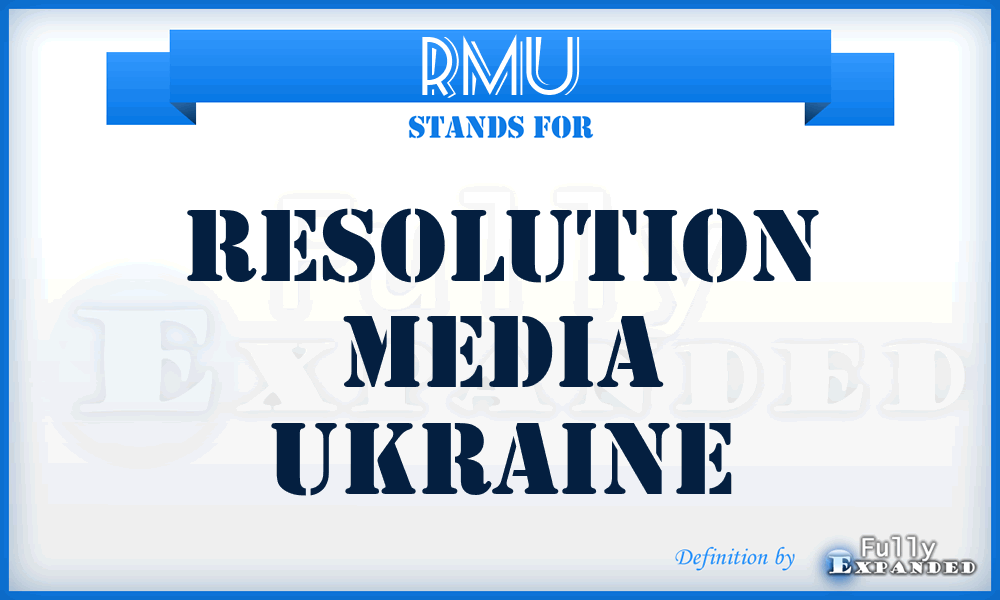 RMU - Resolution Media Ukraine