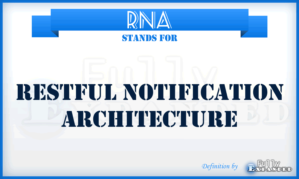 RNA - Restful Notification Architecture