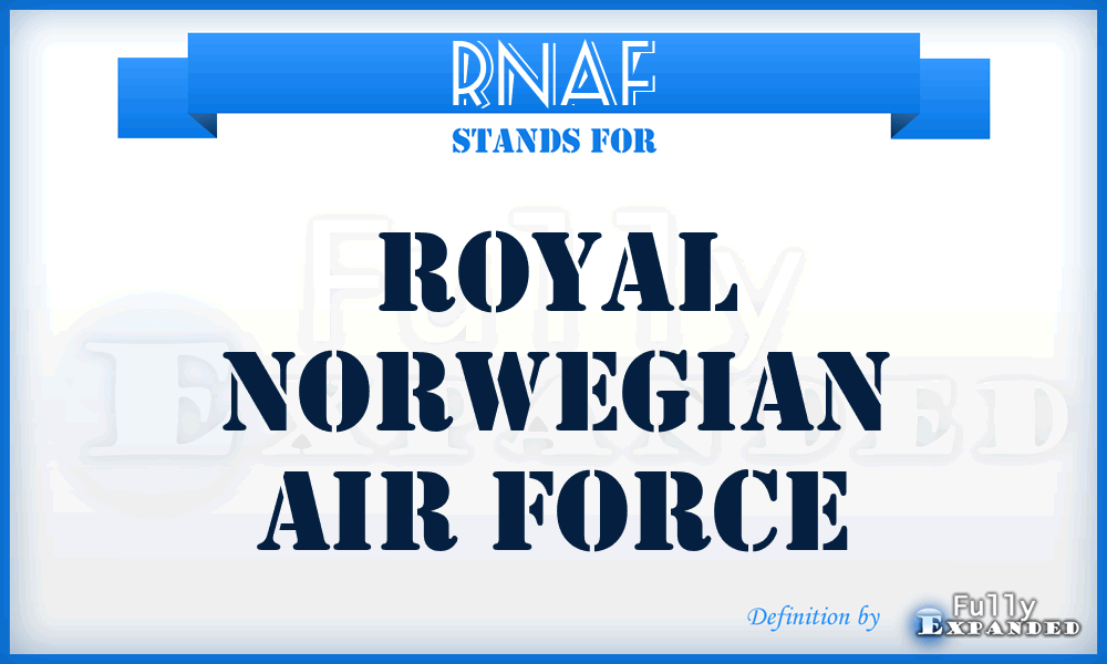 RNAF - Royal Norwegian Air Force