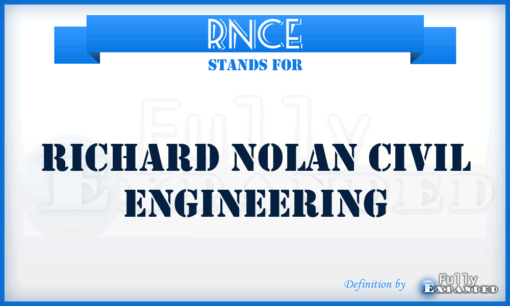 RNCE - Richard Nolan Civil Engineering