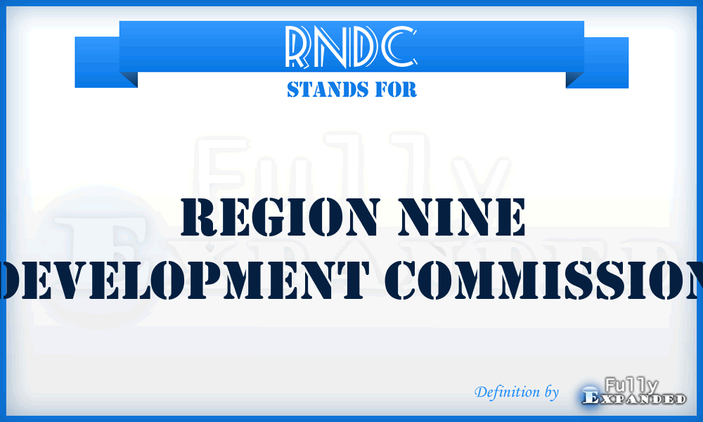 RNDC - Region Nine Development Commission