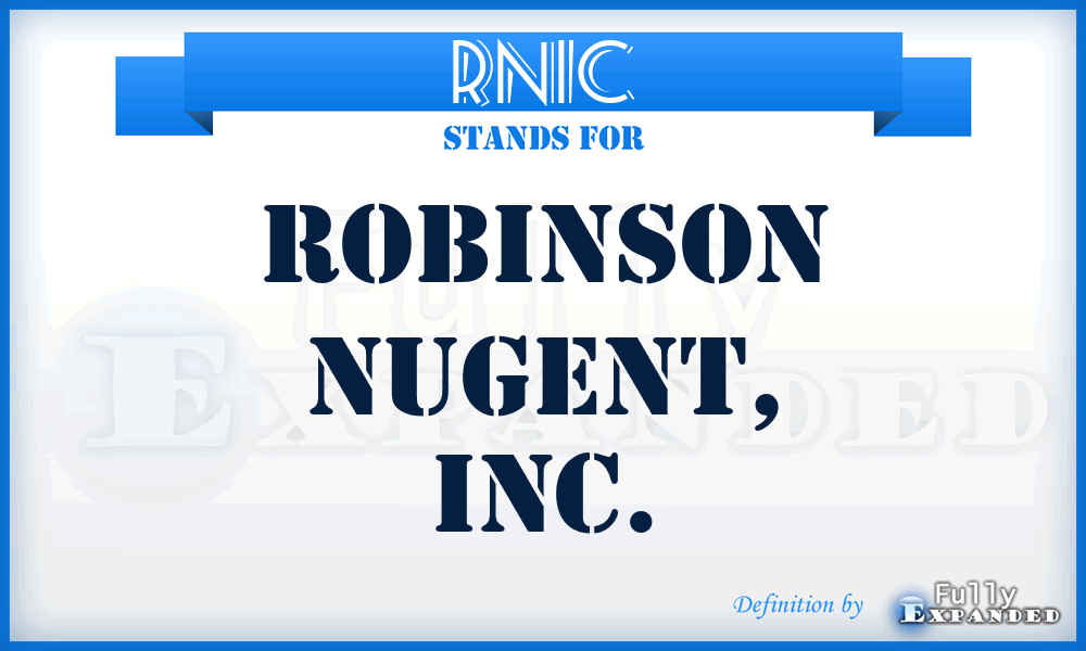 RNIC - Robinson Nugent, Inc.