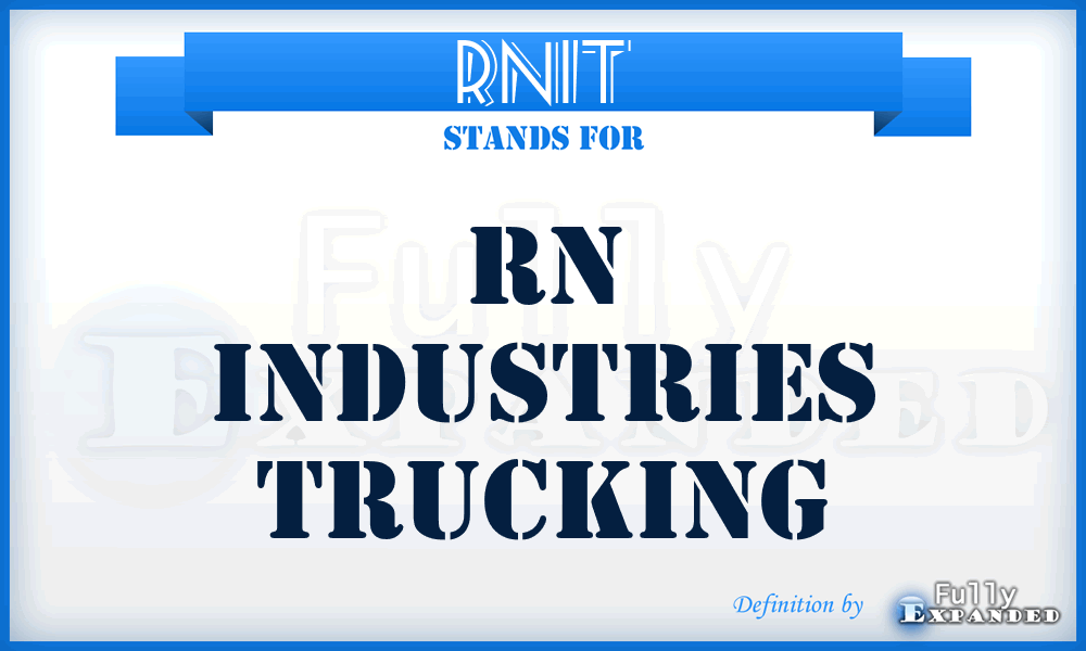 RNIT - RN Industries Trucking