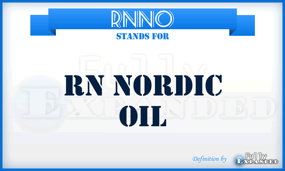 RNNO - RN Nordic Oil