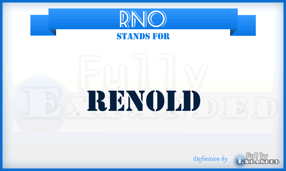 RNO - Renold