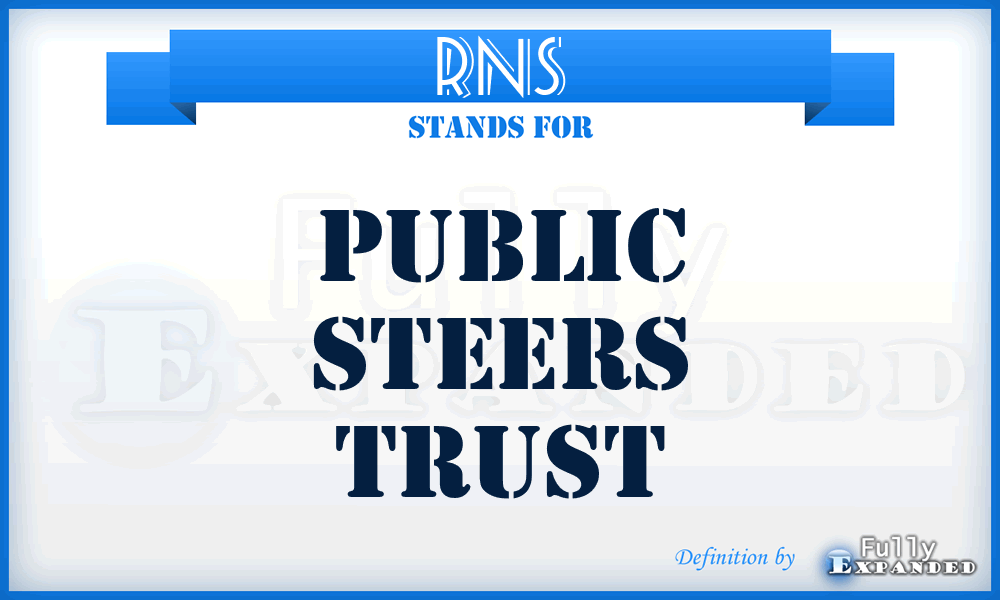 RNS - Public Steers Trust