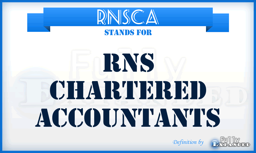 RNSCA - RNS Chartered Accountants