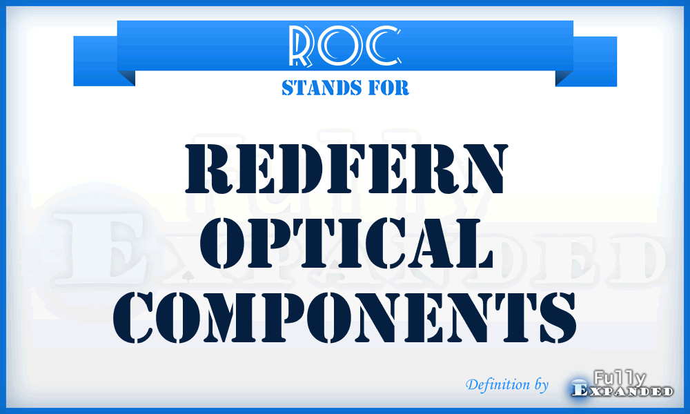 ROC - Redfern Optical Components
