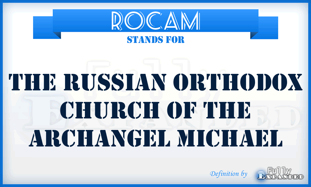 ROCAM - The Russian Orthodox Church of the Archangel Michael