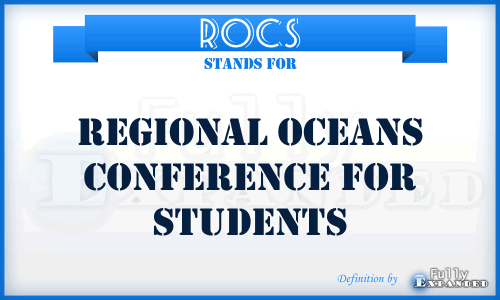 ROCS - Regional Oceans Conference For Students
