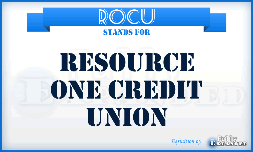 ROCU - Resource One Credit Union